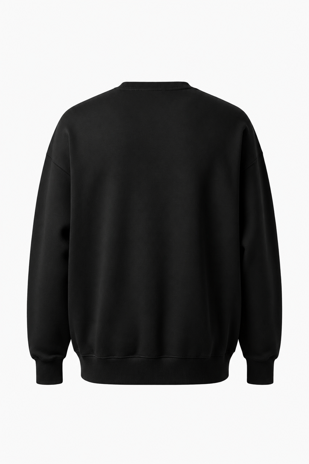 Oversized Striktrøje til Mænd - Sort - Premium Tekstilfiber - Heavyweight Rund Hals - - Sweatre - Valmont Wear