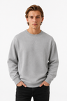 Oversized Striktrøje til Mænd - Grå - Uld - Heavyweight Rund Hals - - Sweatre - Valmont Wear
