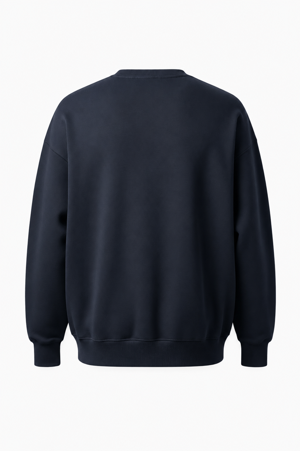 Oversized Striktrøje til Mænd - Marineblå - Uld Bomuld - Heavyweight Rund Hals - - Sweatre - Valmont Wear