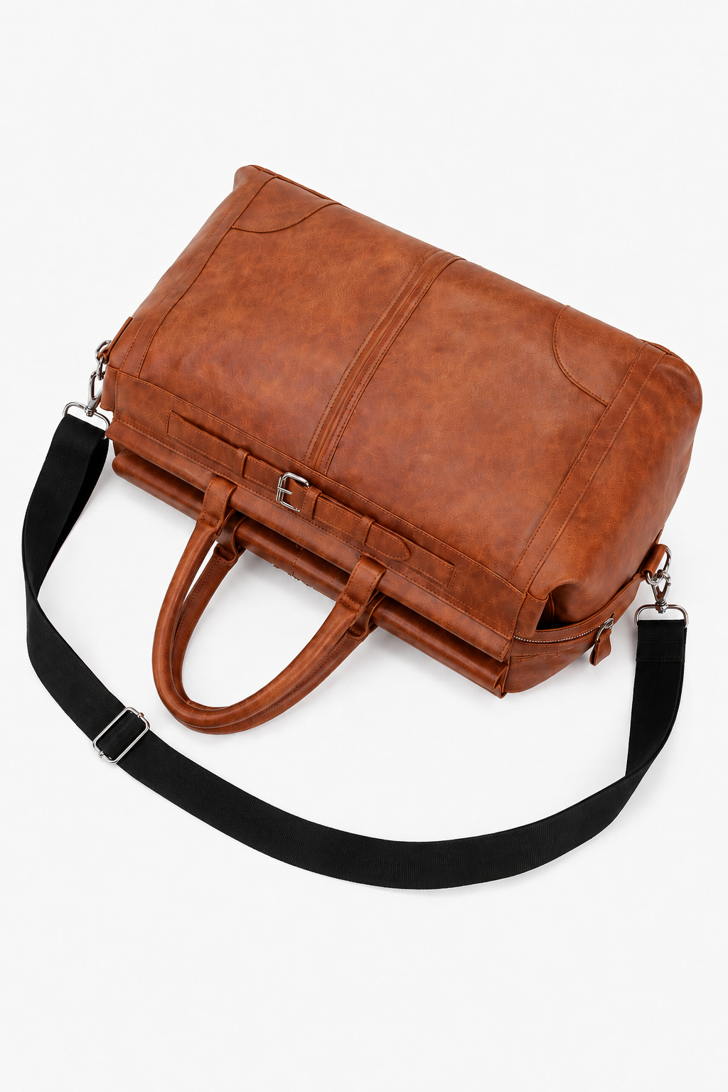 Vintage Lægetaske Læder Duffel til Mænd - Natural Tan Doctor-Style - - Taske - Valmont Wear