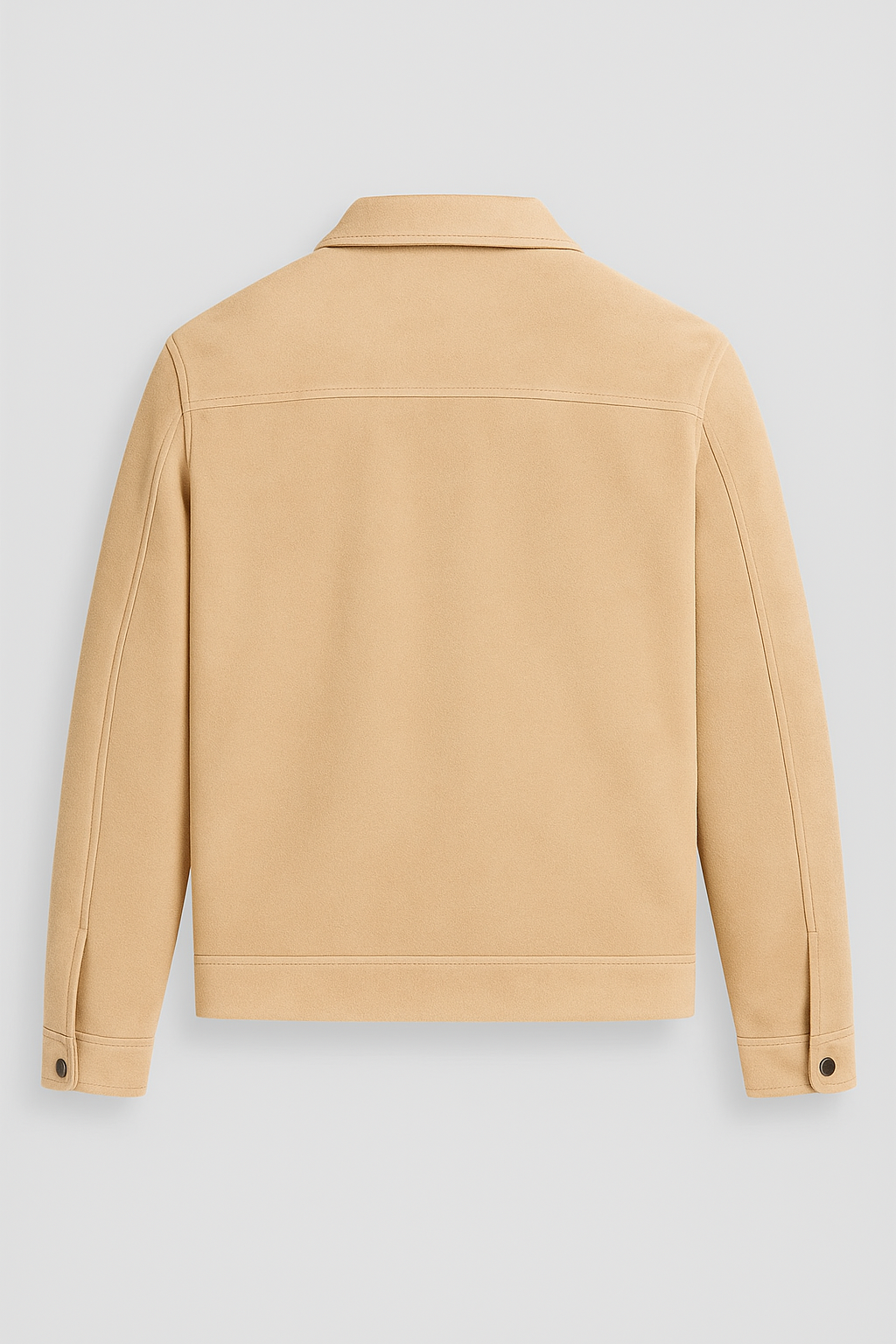 Beige Suede Jakke til Mænd - Moderne Casual Jakke - Ruskind - - Jakker - Valmont Wear