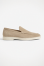 Graue/braune Penny-Loafer aus Wildleder für Herren – klassische Slip-on-Herrenschuhe