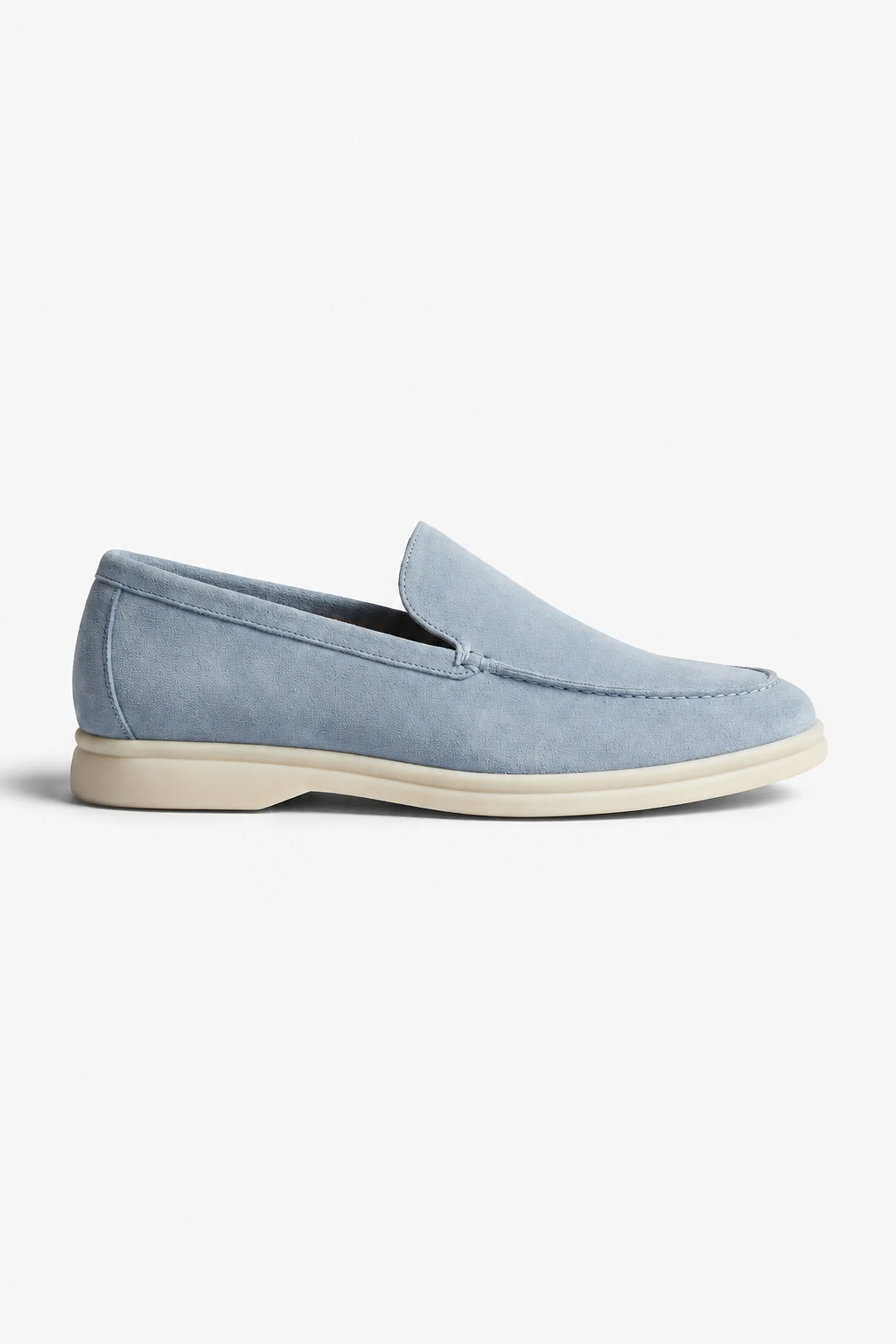 Penny-Loafer fir Hären – hellblo Veloursläder – italienesch Häreschong