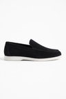Herre Loafers Sorte PU Ruskind – Komfortable Slip-On Sko til Mænd - - Loafers - Valmont Wear