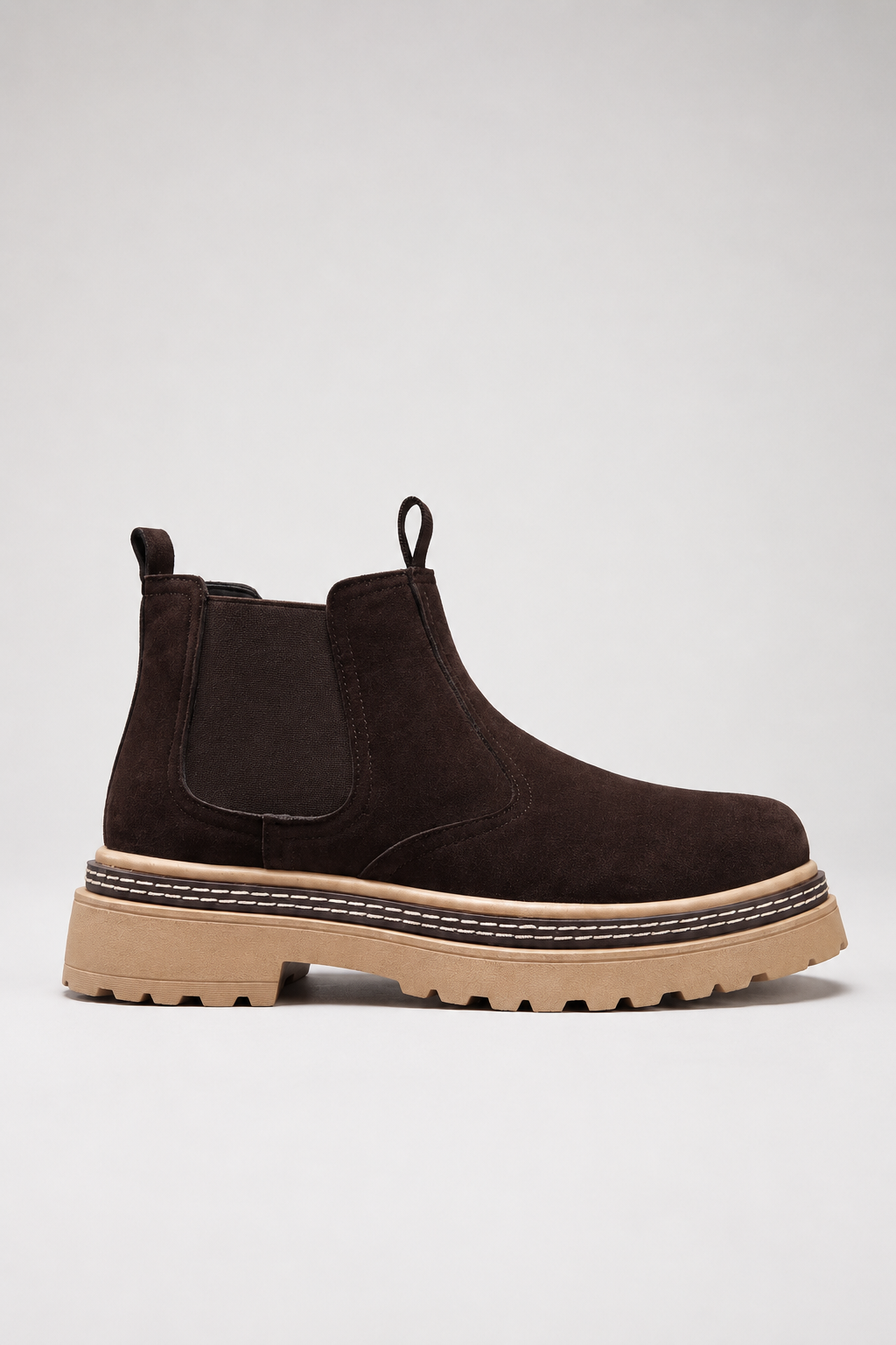 Chelsea Boots Mænd - Kaffebrune Ruskind, Komfortabel Regular Fit Støvle