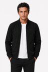 Herre Bomberjakke Sort | Klassisk Regular Fit Jakke i Premium Kvalitet - - Bomberjakke - Valmont Wear