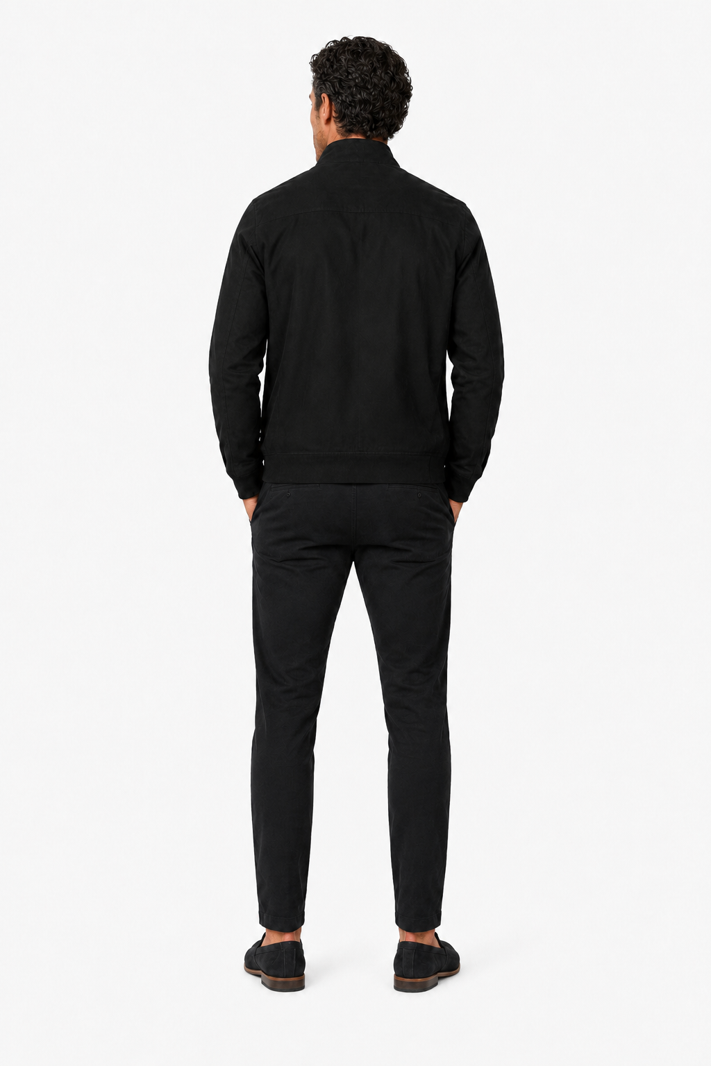 Herre Bomberjakke Sort | Klassisk Regular Fit Jakke i Premium Kvalitet - - Bomberjakke - Valmont Wear