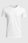 White Slim Fit T-shirt for Men in Soft Cotton - Hvid - Herre T-shirts - Valmont Wear