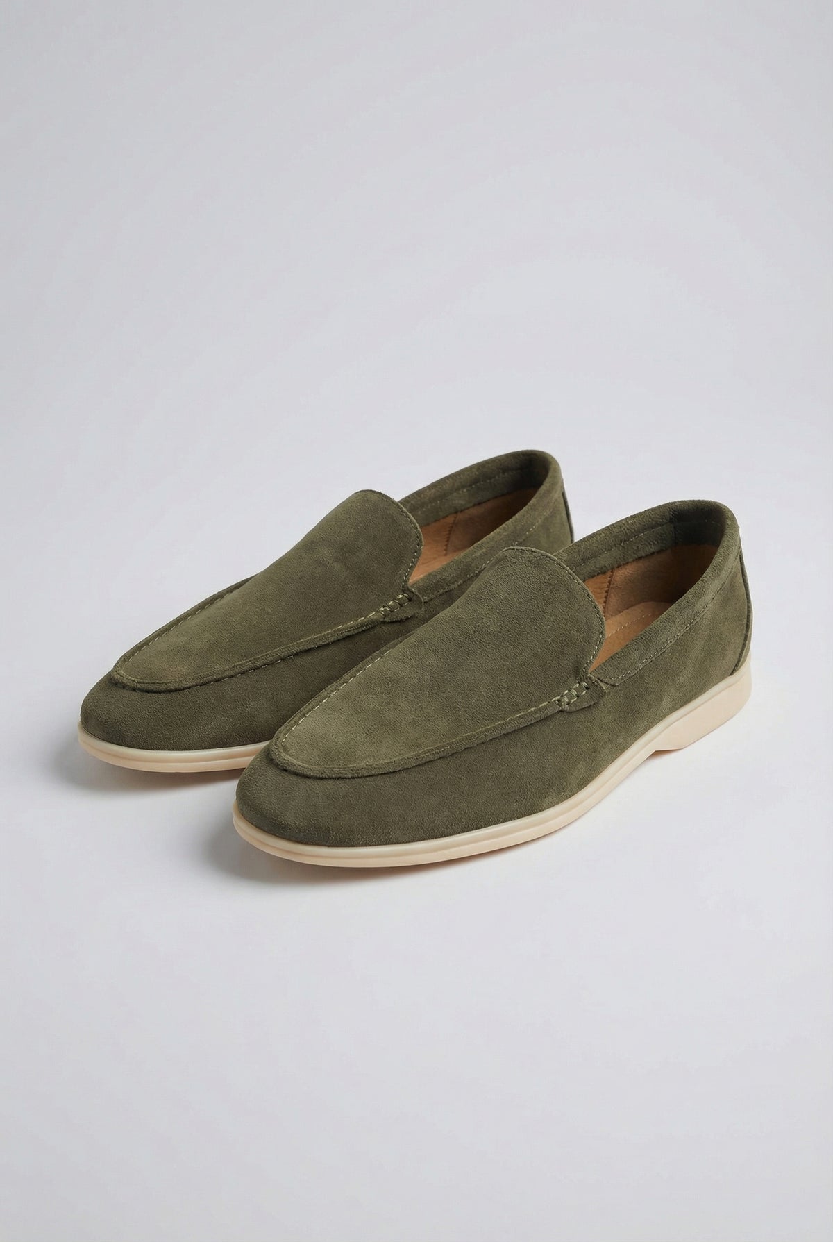 Casual Herreloafers - Olivengrøn - 38 - Loafers - Valmont Wear