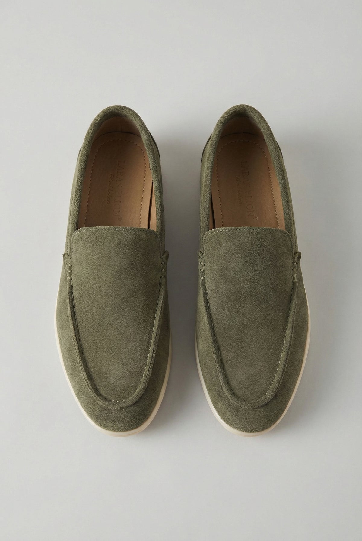 Casual Herreloafers - Olivengrøn - 38 - Loafers - Valmont Wear