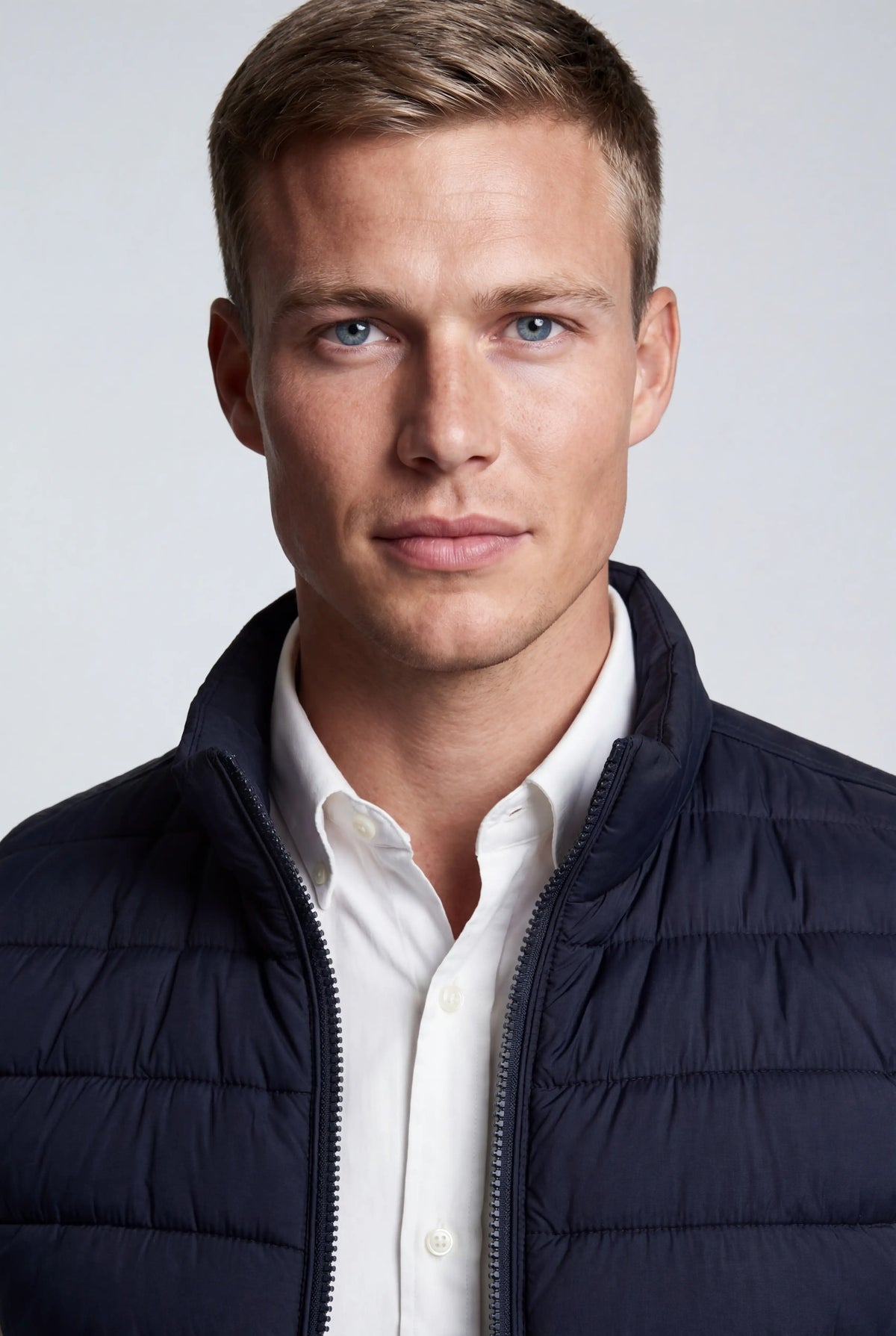 Premium Herre Marineblå Puffervest - Puffer Vest - Valmont Wear