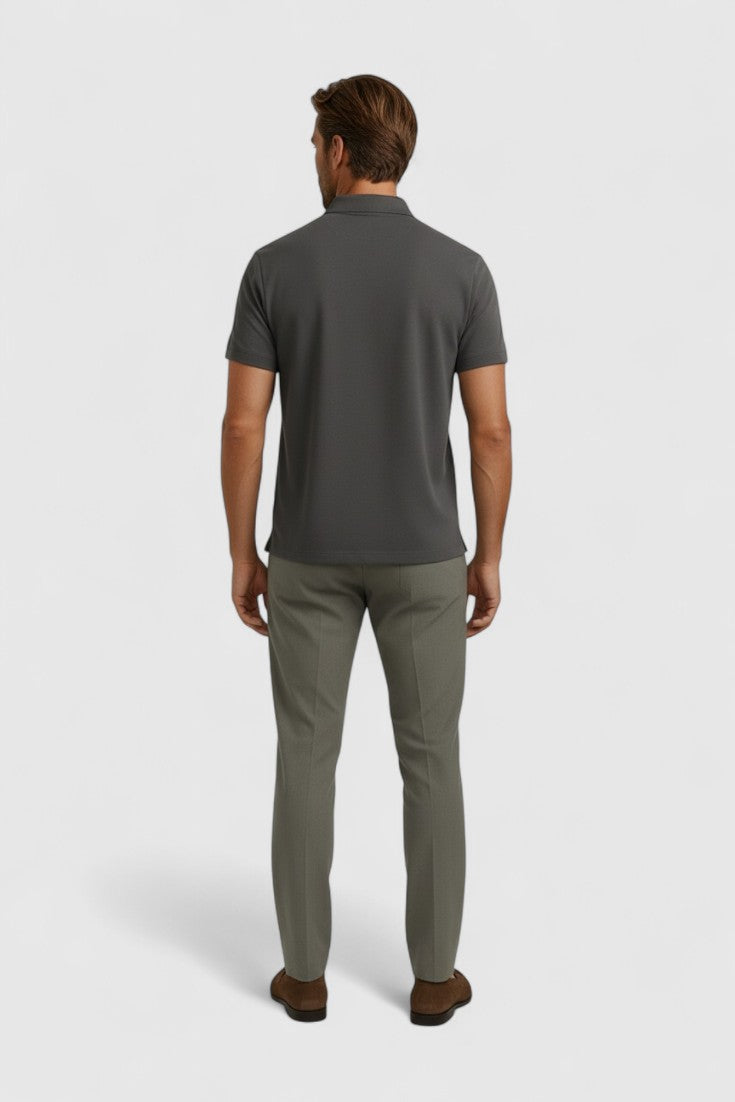 Polo Shirt Mænd i Teknisk Stof Slank Fit - - Polo skjorter - Valmont Wear