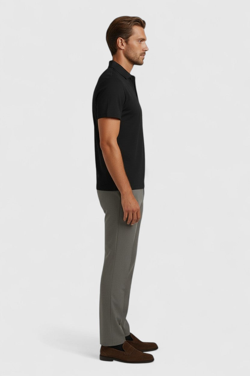 Polo Shirt Mænd i Teknisk Stof Slank Fit - - Polo skjorter - Valmont Wear