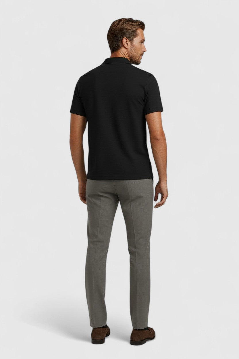 Polo Shirt Mænd i Teknisk Stof Slank Fit - - Polo skjorter - Valmont Wear