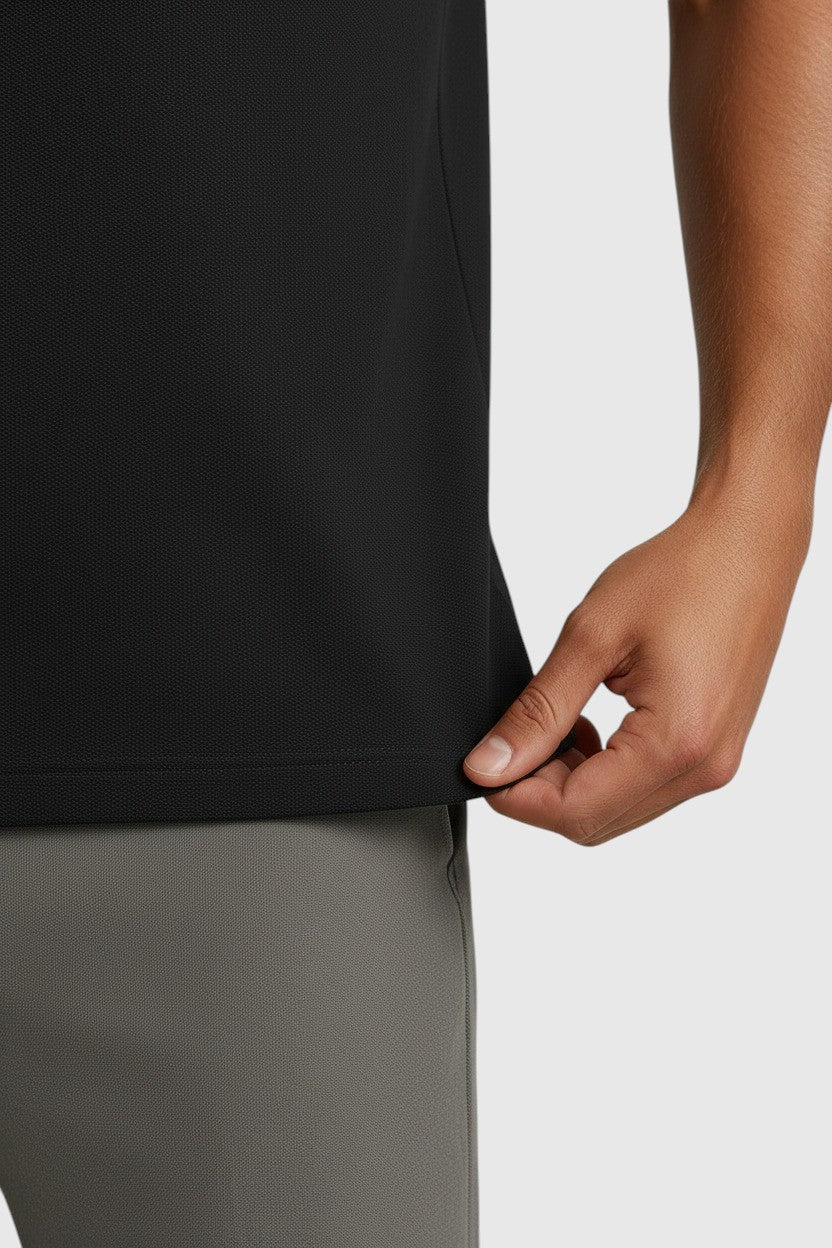 Polo Shirt Mænd i Teknisk Stof Slank Fit - - Polo skjorter - Valmont Wear