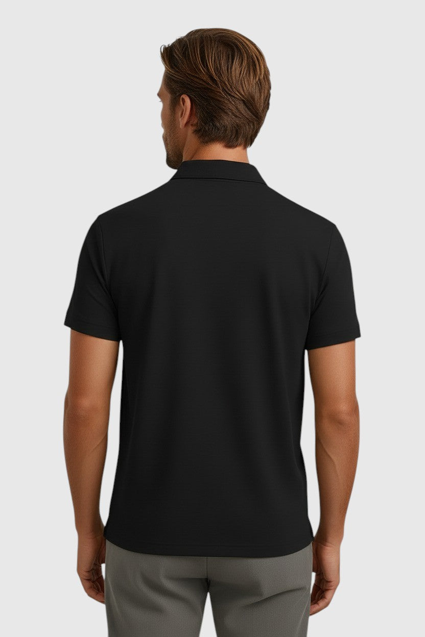 Polo Shirt Mænd i Teknisk Stof Slank Fit - - Polo skjorter - Valmont Wear