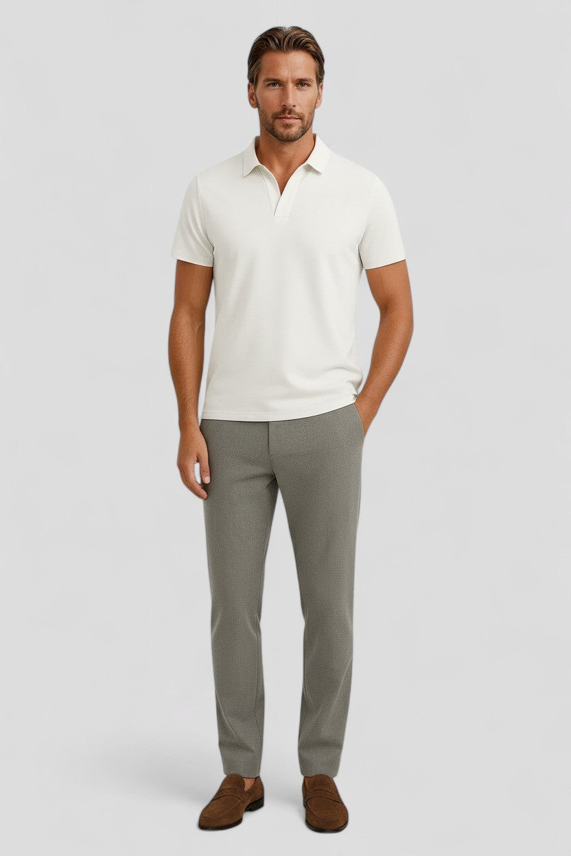 Polo Shirt Mænd i Teknisk Stof Slank Fit - - Polo skjorter - Valmont Wear