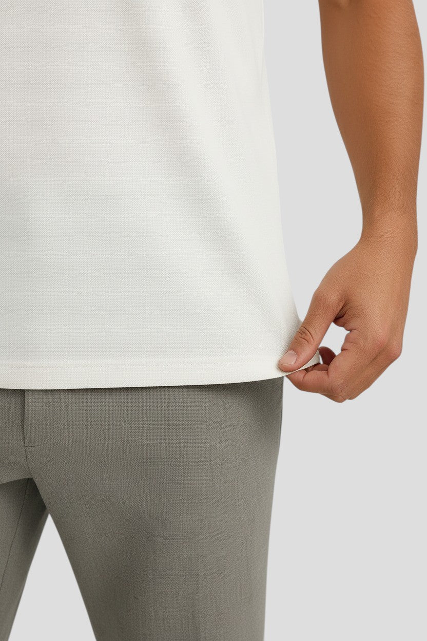 Polo Shirt Mænd i Teknisk Stof Slank Fit - - Polo skjorter - Valmont Wear