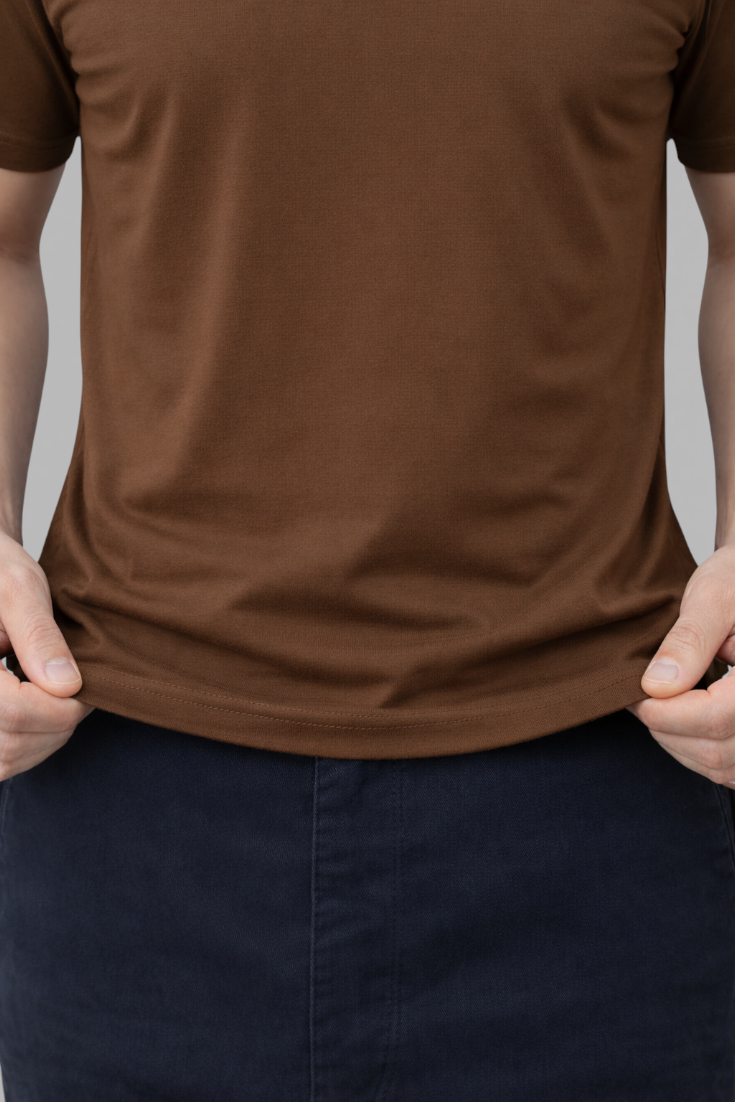 Herre Slim-Fit T-Shirt i Høj Kvalitet Bomuld