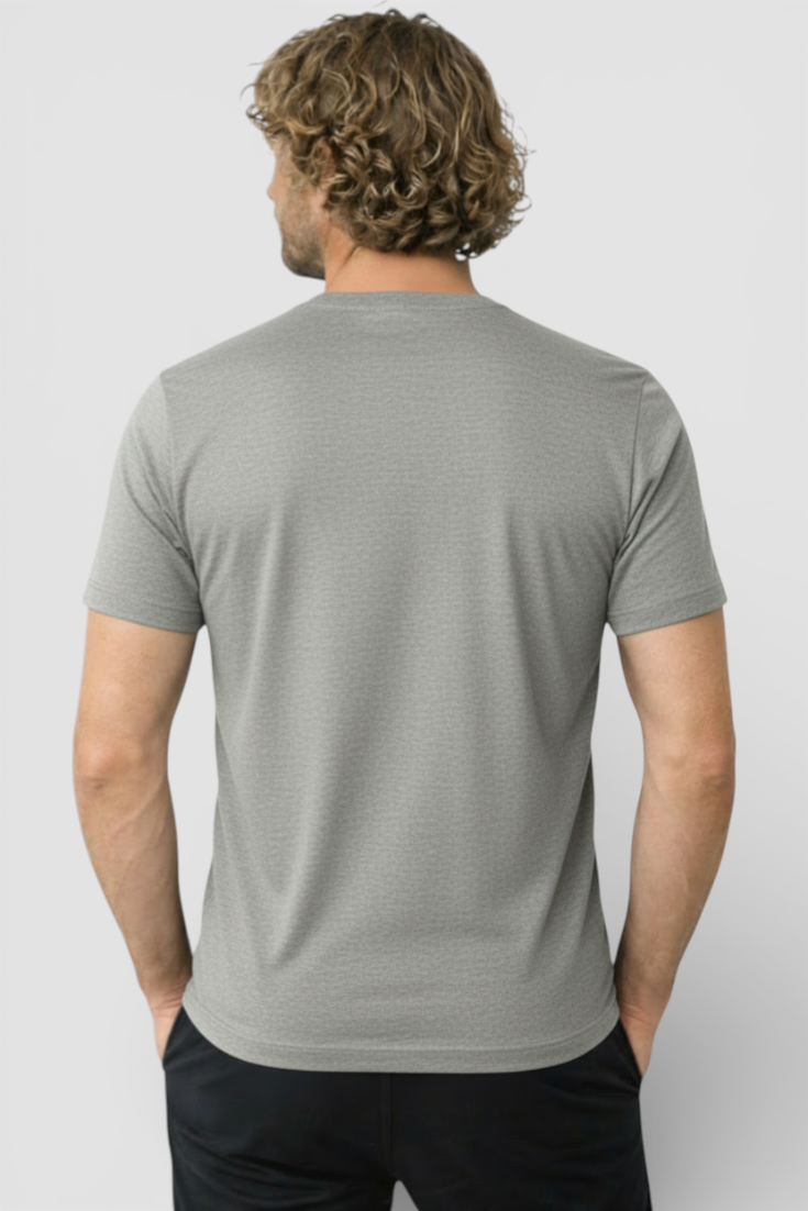 Herre Slim-Fit T-shirt i Grå