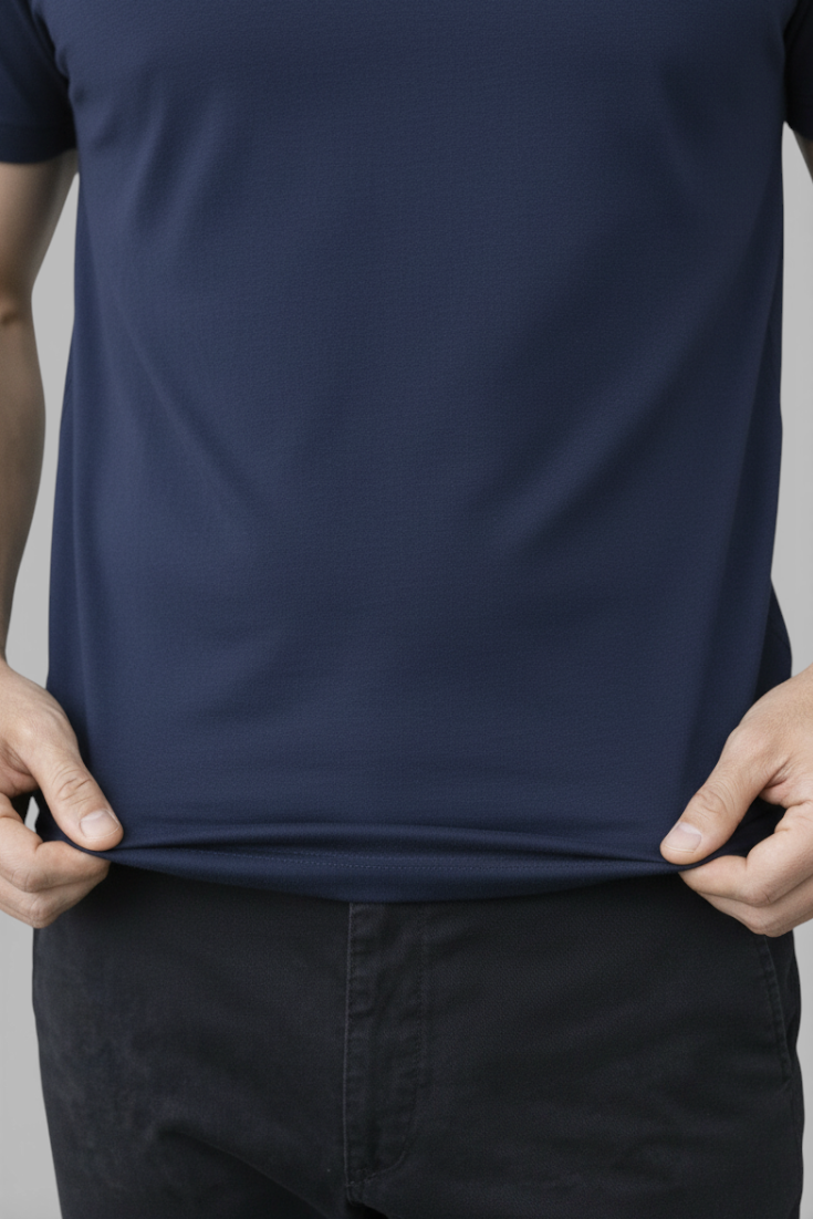 Herre Slim-Fit T-Shirt i Marineblå