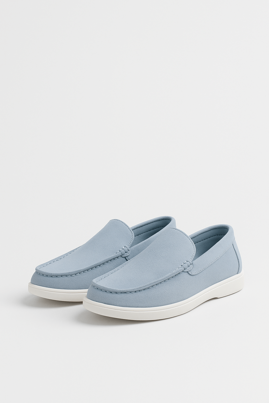 Casual Herreloafers – Lyseblå - Lyseblå - Loafers - Valmont Wear
