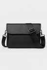 Sort crossbody-taske til mænd med justerbar rem - Sort - Taske - Valmont Wear