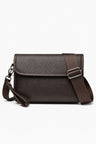 Brun crossbody-taske til mænd med justerbar rem - Brun - Taske - Valmont Wear