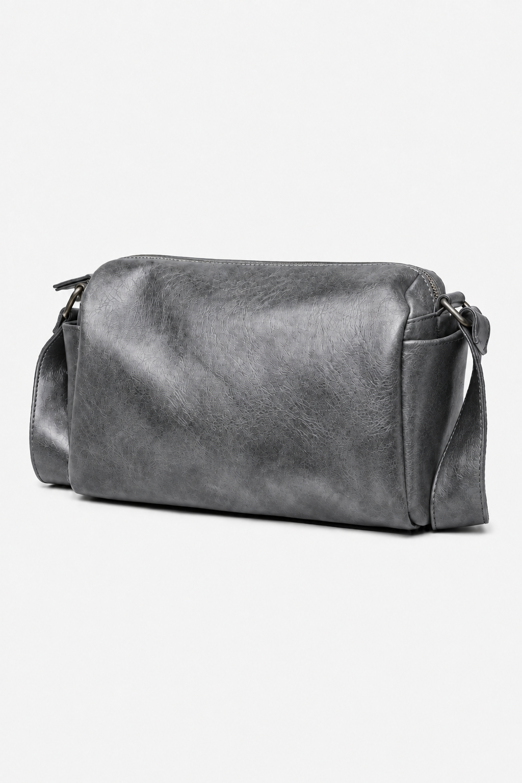 Grå Crossbody-taske til Herre – Justerbar Skulderrem og Organiseret Indretning