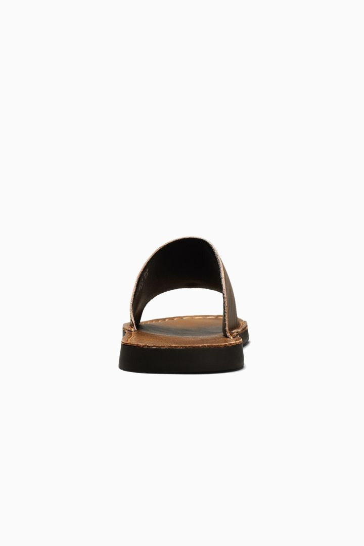 Herresandaler i Sort Læder - Slide til Sommerkomfort
