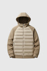 Hættetrøje til mænd i beige strik - Behagelig og løs pasform til fritid - Beige - Jakker - Valmont Wear