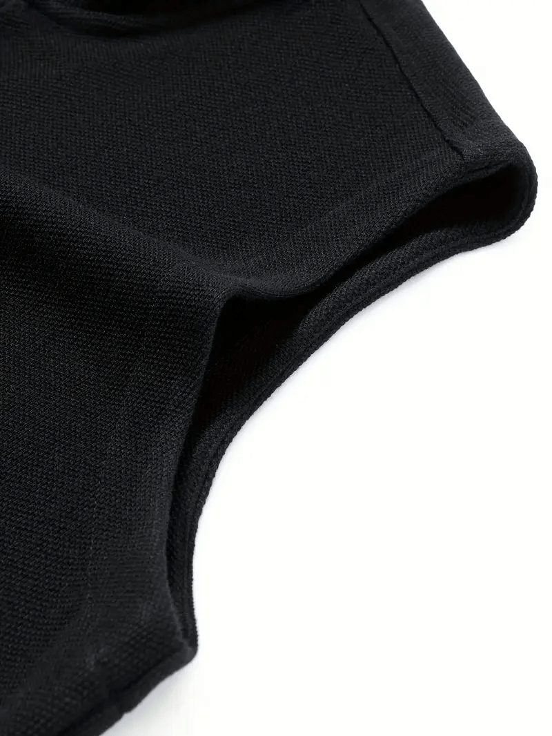 Klassisk Sort Strikket Ærmeløs Vest - - Veste - Valmont Wear