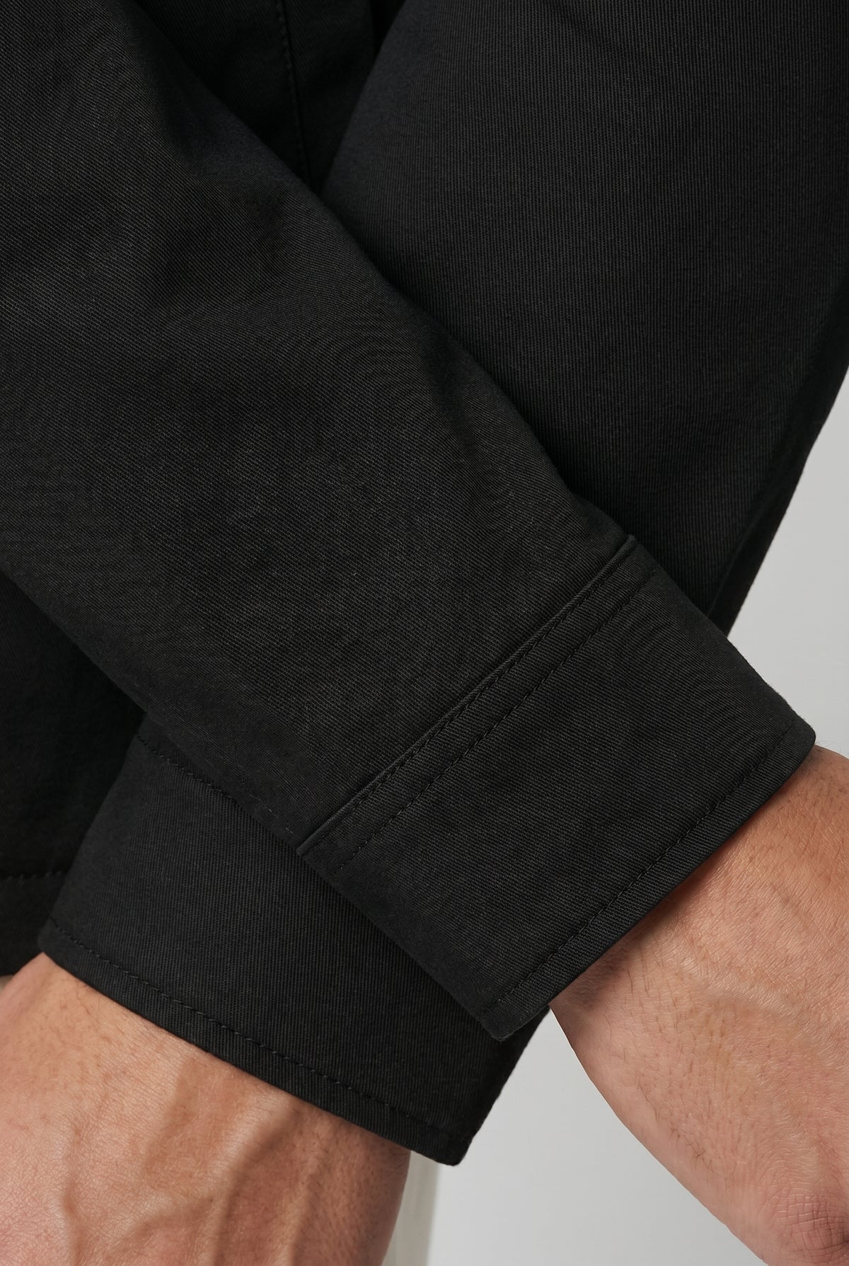 Sort jakker makro - cuff detail