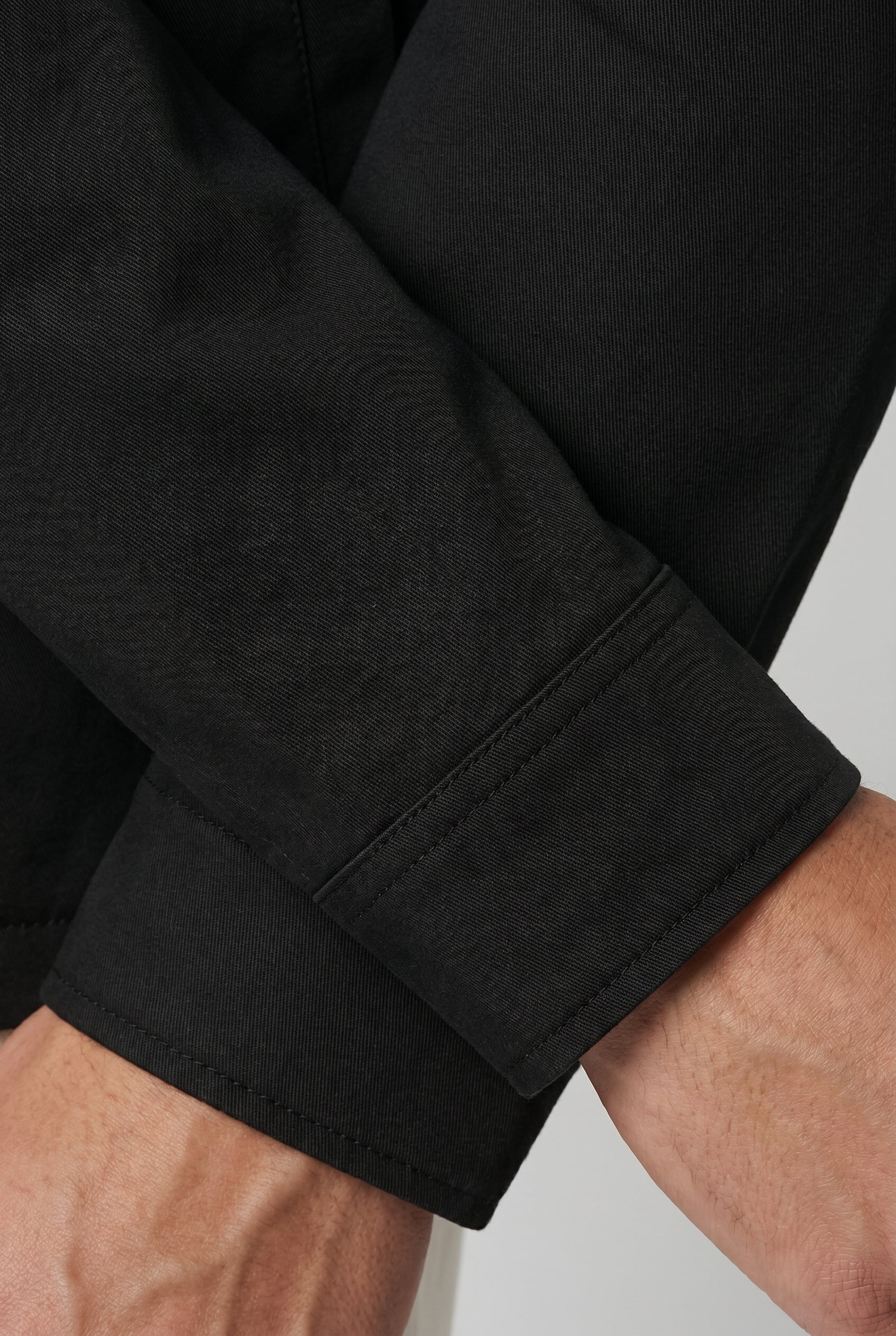 Sort jakker makro - cuff detail