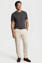 Herren Slim Fit T-Shirt in Anthrazitgrau Leinen – Weich, Atmungsaktiv & Bequem