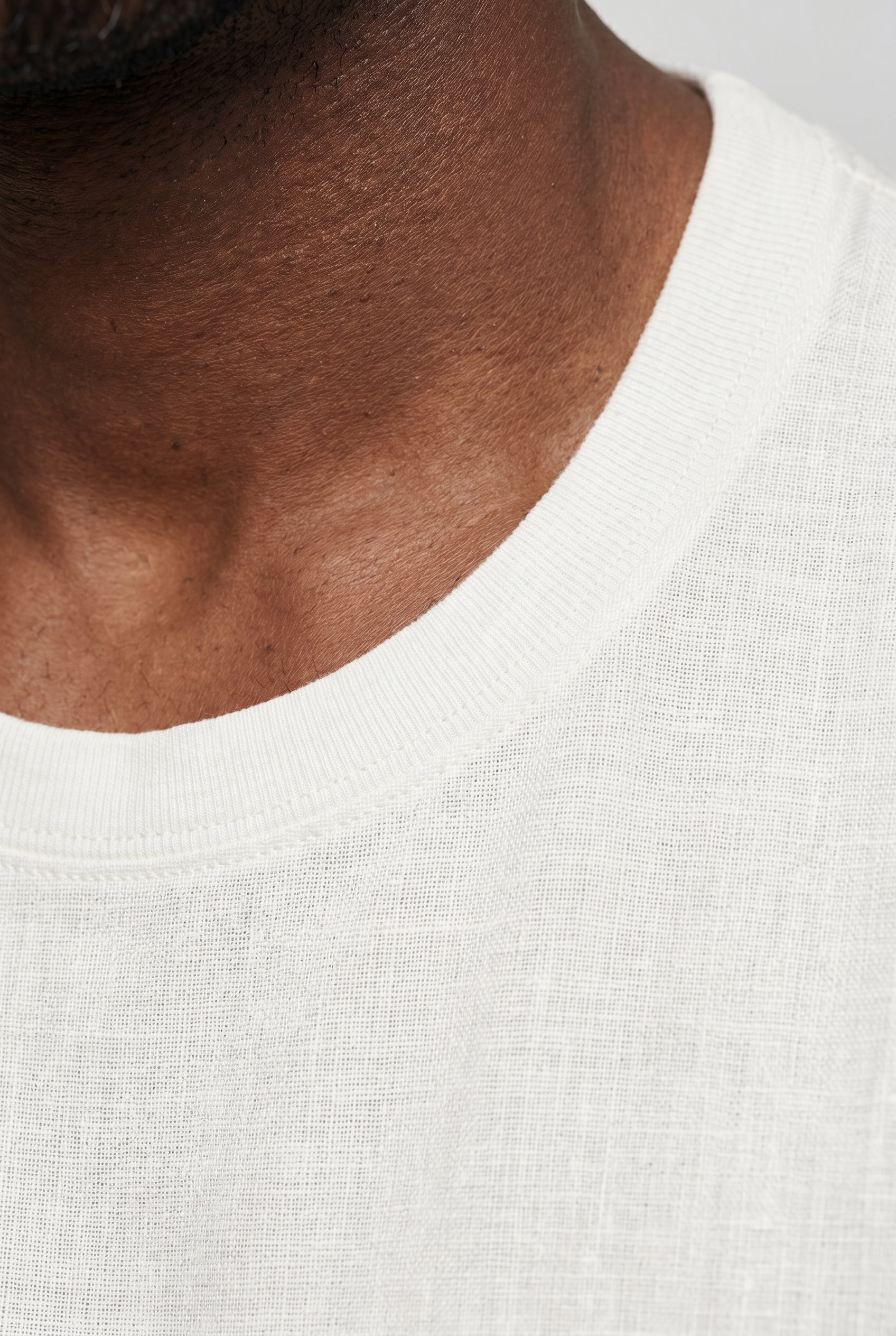 T-Shirt til Mænd - Hvid - Lin - Slim Fit - frame 5