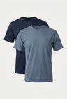 Herre T-shirts: Ocean Trio 3-pak bløde bomulds T-shirts til hverdag & fritid - 2-pak - T-shirt Multi-Pak - Valmont Wear