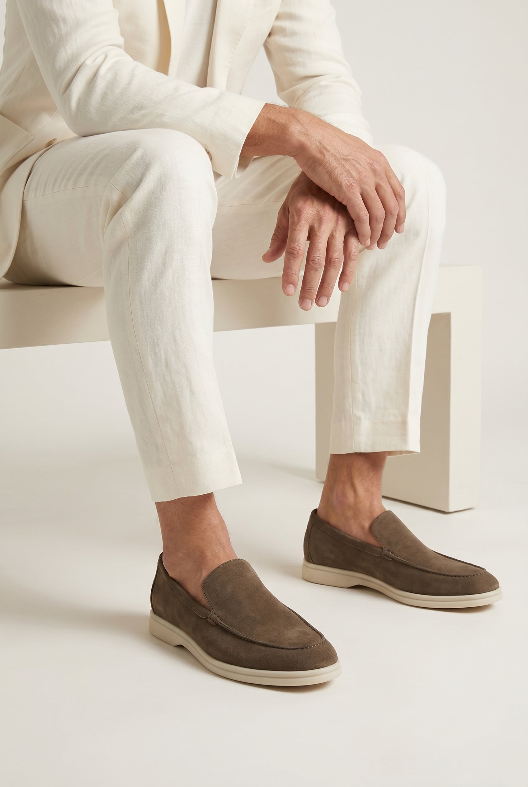 Mørk Taupe Penny Loafer - frame 2
