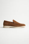 Mokka Ruskind Penny Loafers til Mænd - Håndlavede Italienske Herresko - Mokka - Shoes - Valmont Wear