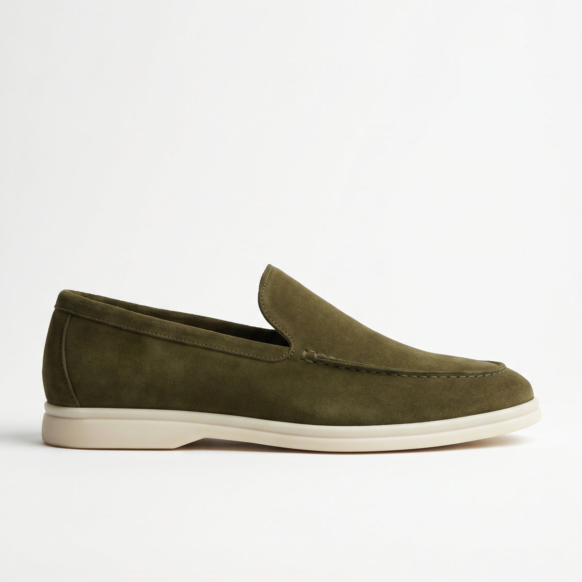 WP Standard Men’s Olive Suede Slip-On Loafers Olive Suede - Slip On Shoes for Men | Charix main image 2