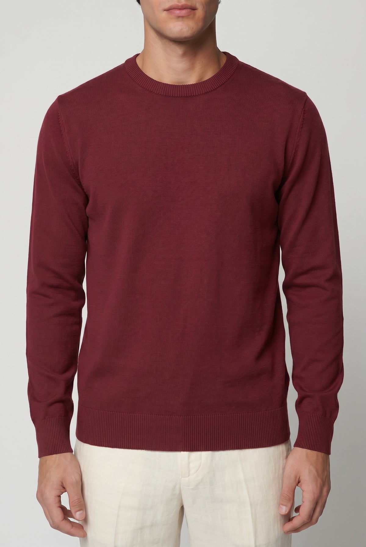 Bordeaux sweatre hero - garment dominant