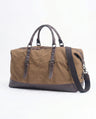 Weekendtaske Herre – Stor Vintage Camel Canvas & Læder Rejsetaske - - Taske - Valmont Wear